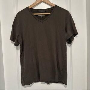 3/$25 H&M LOGG Women’s  Dark Brown Gray V-Neck Tee